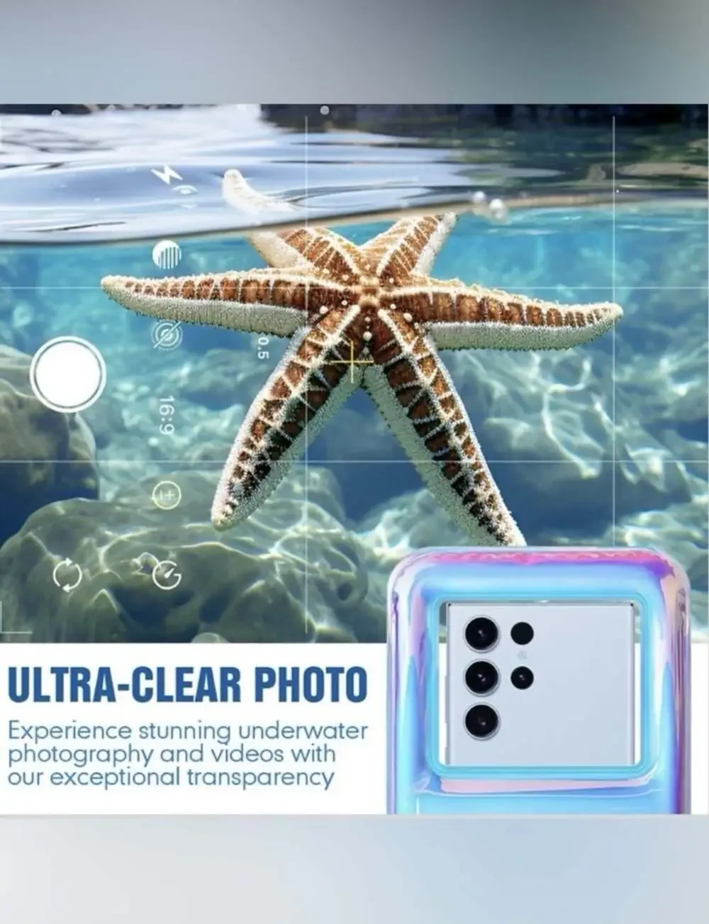 Waterproof Phone Pouch Floating, IPX8 Underwater Cellphone Holder With Lanyard